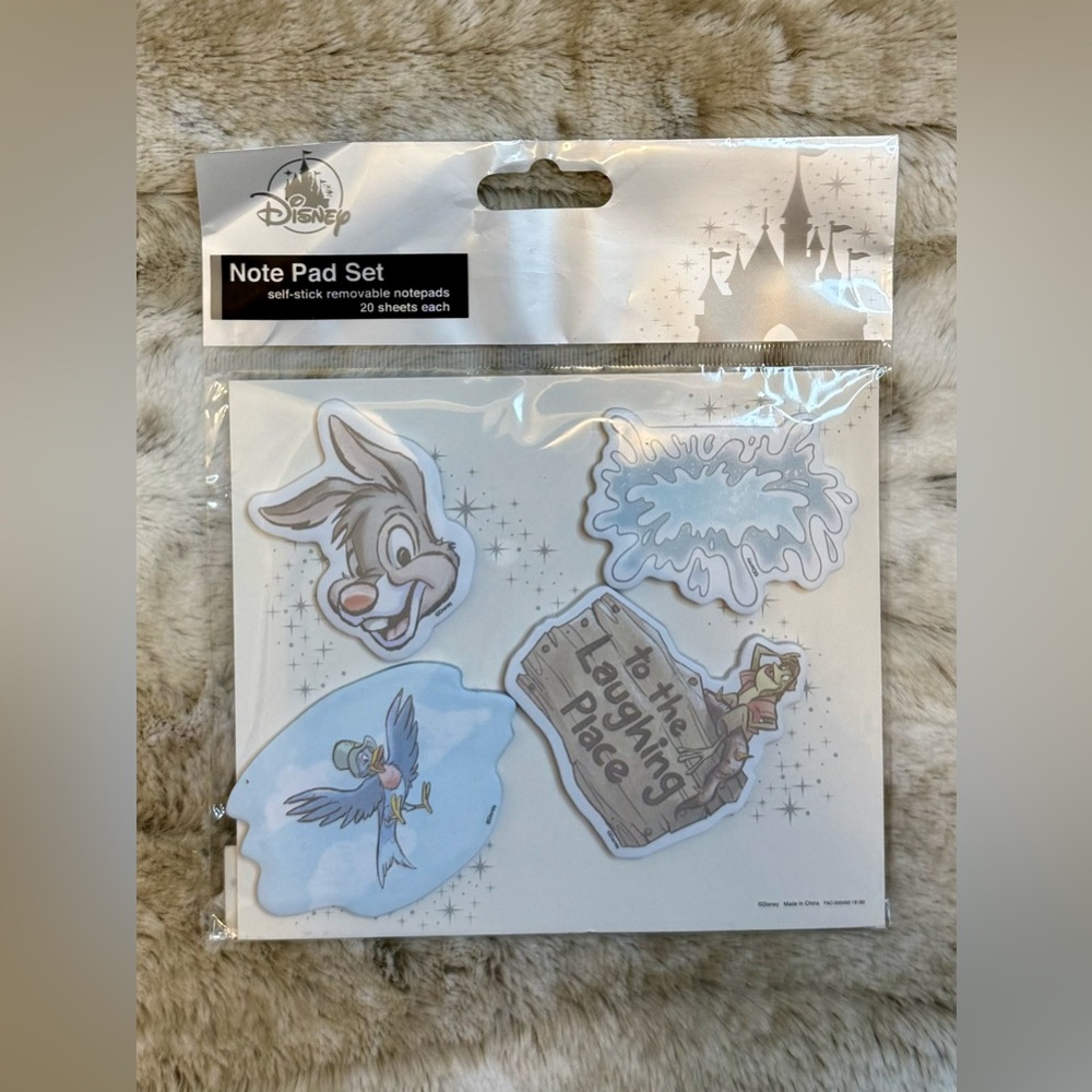 NWT *Discontinued* Disney Splash Mountain "Laughing Place" Mini Notepad Set